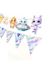 Little Alien Triangle Pennant Banner – Space Themed Pennant Banner - 7