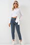 Women's White Tie-Up Long Sleeve Shirt - 2