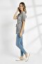 Belted Openwork Knitwear Blouse / Fits Sizes 36 & 46 - 3