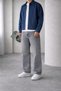 Men's Gray Color Baggy Fit Loose Cut Denim Baggy Jeans Trousers