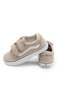 Children's Unisex Beige Rubber Sole Comfortable Fit Double Velcro Shoes - 6