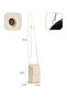Cream Shk312 Faux Leather 4 Compartments, Chain, Phone Holder and Shoulder Bag - 4