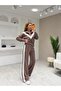 Textured Modal V-Neck Garnished Zipper Suit - 4