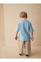 100% Organic Cotton Blue Animal Embossed Kids T-Shirt Alyw63033 - 3