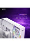 صندوق كمبيوتر FALCON X ميد تاور | 8 مراوح ARGB | زجاج مقسى | ATX | Type-C | USB 3.0 – أبيض - 5