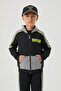 Boy Black Tracksuit Top - 2