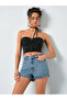 Jeans Women's Blue High Waist Denim Shorts – Comfortable Fit Jean Shorts - 4