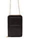 Brown Color Shk312 Faux Leather 4 Compartments, Chain, Phone Holder and Shoulder Bag - 2