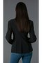 Black Double-Breasted Single-Button Jacket - 7011 - 2
