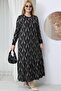 Plus Size Glittery Skirt Pleated Dress