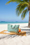 Women's Colorful Cotton Woven Magnetic Striped Lined Beach Bag - 6