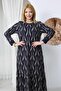 Plus Size Glittery Skirt Pleated Dress - 6