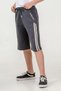 Boys' Shorts with Double Striped Piping on the Sides and Left Pocket Cover with Print - 3