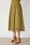 Lace Detailed Ornate Buttoned Maxi Skirt - 4