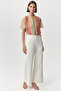 High Waist Wide Leg Regular Denim Trousers - 2