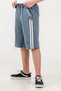 Boys' Shorts with Double Striped Piping on the Sides and Left Pocket Cover with Print - 3