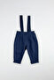 2-Piece Long Sleeve Men's Suit with Ribbon Bow Tie and Salopet - 5