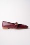 Dai̇si̇e Women's Ballerina Shoes with Gold Buckle and Belt - 9