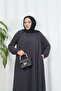 Yakadan Pleated Half Mevlana Ferace Gray Hnt7063 - 7