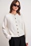 Mixray Buttoned Ribbed Knit Cardigan - 4
