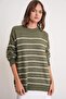 Striped Round Neck Comfortable Knitted Sweater - 3