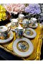 Esterhomedecor 6 Person Porcelain Coffee Cup Set Cup with Marquise