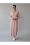 Women's V-Neck Oversize Long Sleeve Knitwear Dress, Loose Fit, Suitable for Size 36/46 - 2