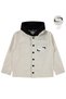Double Pocket Hooded Shirt for Ages 10-13 - Dark Stone Color for Ages 10-11