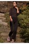 Women's Ribbed High Waist Gathering Stretchy Summer Leggings Breathable Lightweight Casual Sports Leggings - 3