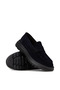 Men's Genuine Suede Navy Blue Loafer Shoes - 3