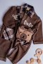 Baby Boy Leo Plaid Detailed Premium Jumpsuit with Bag - 8