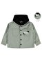 Double Pocket Hooded Shirt for 2-5 Years Old - Khaki 4-5 Years Old