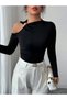 Asymmetric Neck Metal Detail Women's Blouse - 5