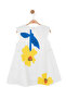Girl's Marge Dress 4-8 Years Ecru-Yellow - 5
