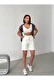 Women's High Waist Combed Cotton Bermuda Shorts - 5