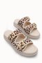 Lyra Luce Women's Double Buckle Slippers 00120401 Beige