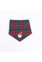 Santa Sprinkles Santa Claus Embroidered Plaid Pattern Green Cat Dog Scarf Pet Bandana Dog Bandana - 4