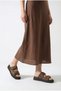 Lyra Luce Women's Double Buckle Slippers 00120401 Brown - 4