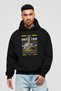 Demeter 2 Mythology Back Printed Black Hoodie Oversize Hooded Sweatshirt Men Women