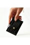 Women's Snap Fastener Shiny Crocodile Patterned Faux Leather Card Holder 7X11Cm