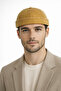 Washable Yellow Docker Hat Men's Adjustable Buckle Vintage Casual Unisex Beanie - 3
