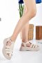 Platform Heel Women's Sandals - 3