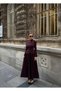 Padded Shoulders Embroidered Detail Jacket and Pleated Maxi Skirt Premium Set - 6