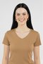Women's Short Sleeve V-Neck Body Mink - 4