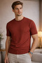 Men's Circular Neck Striped Tricot T-Shirt