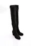 5400-22K Women's Stretch Detailed Zippered Knee High Heeled Boots - 2