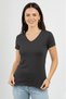 Women's Short Sleeve V-Neck Body Anthracite