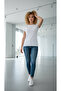 Albak Women's Half Sleeve Crew Neck White Bodysuit - 3