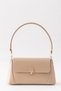 Arden Gold Detailed Retro Leather Look Vintage Model Mink Women's Baguette Shoulder Bag