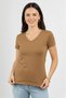 Women's Short Sleeve V-Neck Body Mink